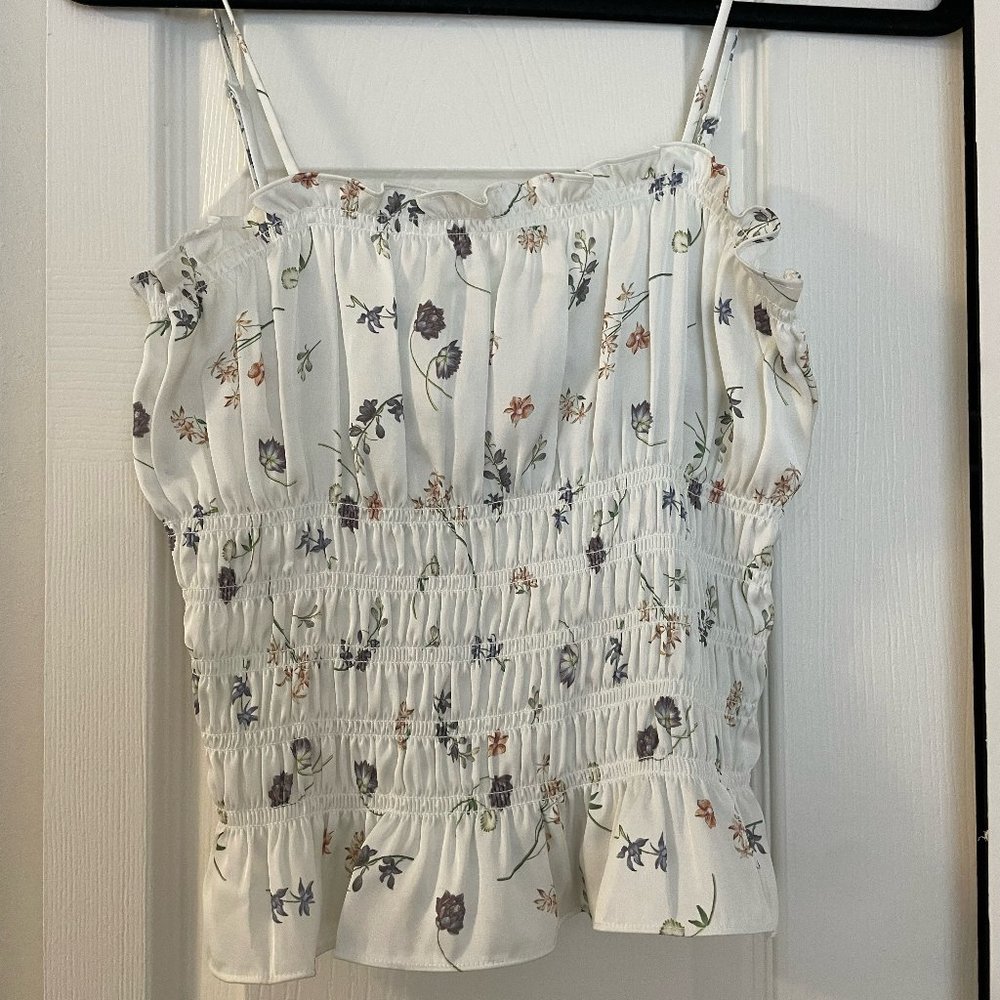 Artizia Wilfred Silk Floral Top - M